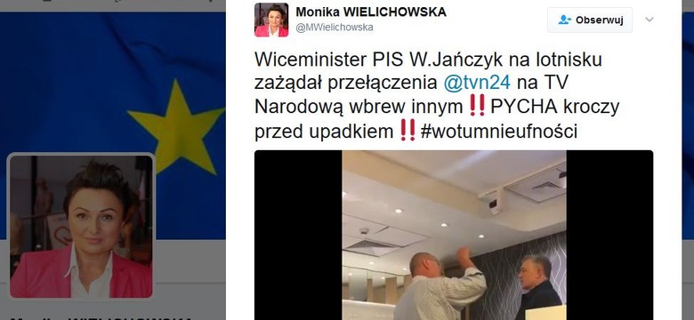 Kto awanturował się na lotnisku? Wiceminister PiS czy suweren w adidasach? [KOMENTARZ]