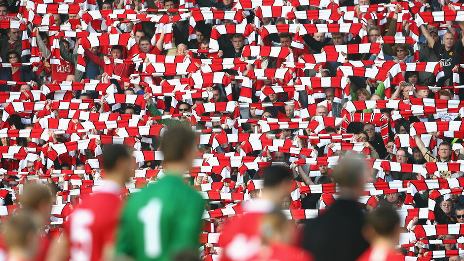 Minuta ciszy przed meczem Manchesteru United z okazji 50. rocznicy katastrofy w Monachium (2008 r.)