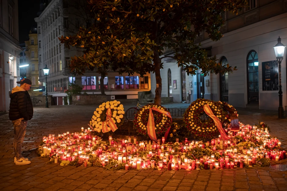 Sveće za žtrve terorističkog napada u Beču