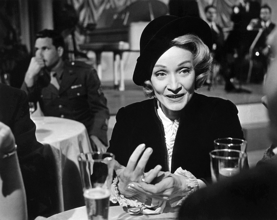 Marlena Dietrich w filmie "Wyrok w Norymberdze" (1961)