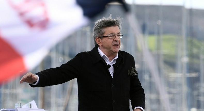 Long known for being aggressive and acid-tongued, veteran far-left candidate Jean-Luc Melenchon has toned down his rhetoric