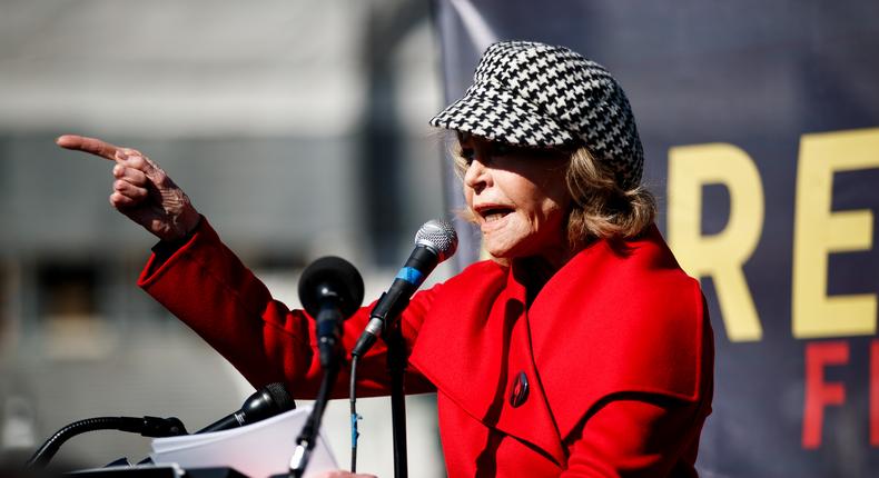 Jane Fonda Arrested During Climate Protest Outside U.S. Capitol