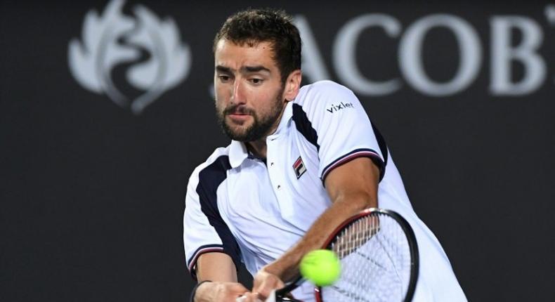 Croatia's Marin Cilic, pictured in action in January 2017, is the top seed in the field at the Rotterdam World Tennis indoor showpiece