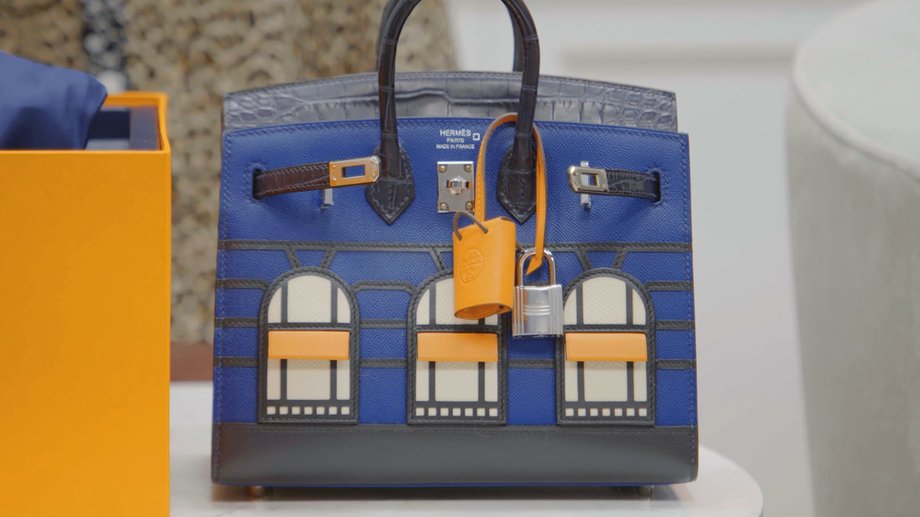 Hermès Bleu Sac Faubourg Birkin 20 cm. Cena 835 tys. zł