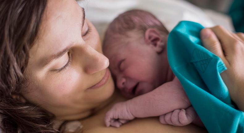 With insurance, the out-of-pocket cost of childbirth in the US is upwards of about $2,500.Mayte Torres/Getty Images