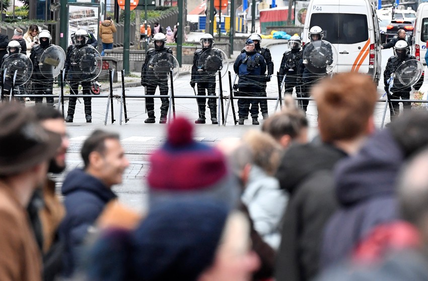 Protest u Briselu zbog kovid restrikcija