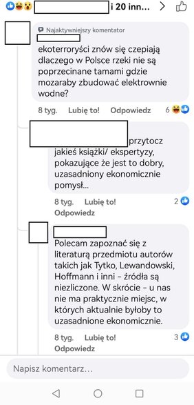 Przykładowe dyskusje w sieci