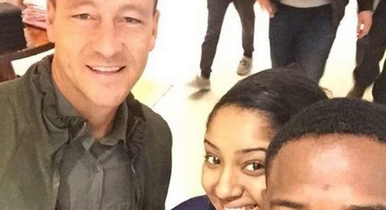 Mofe Duncan, wife and John Terry 