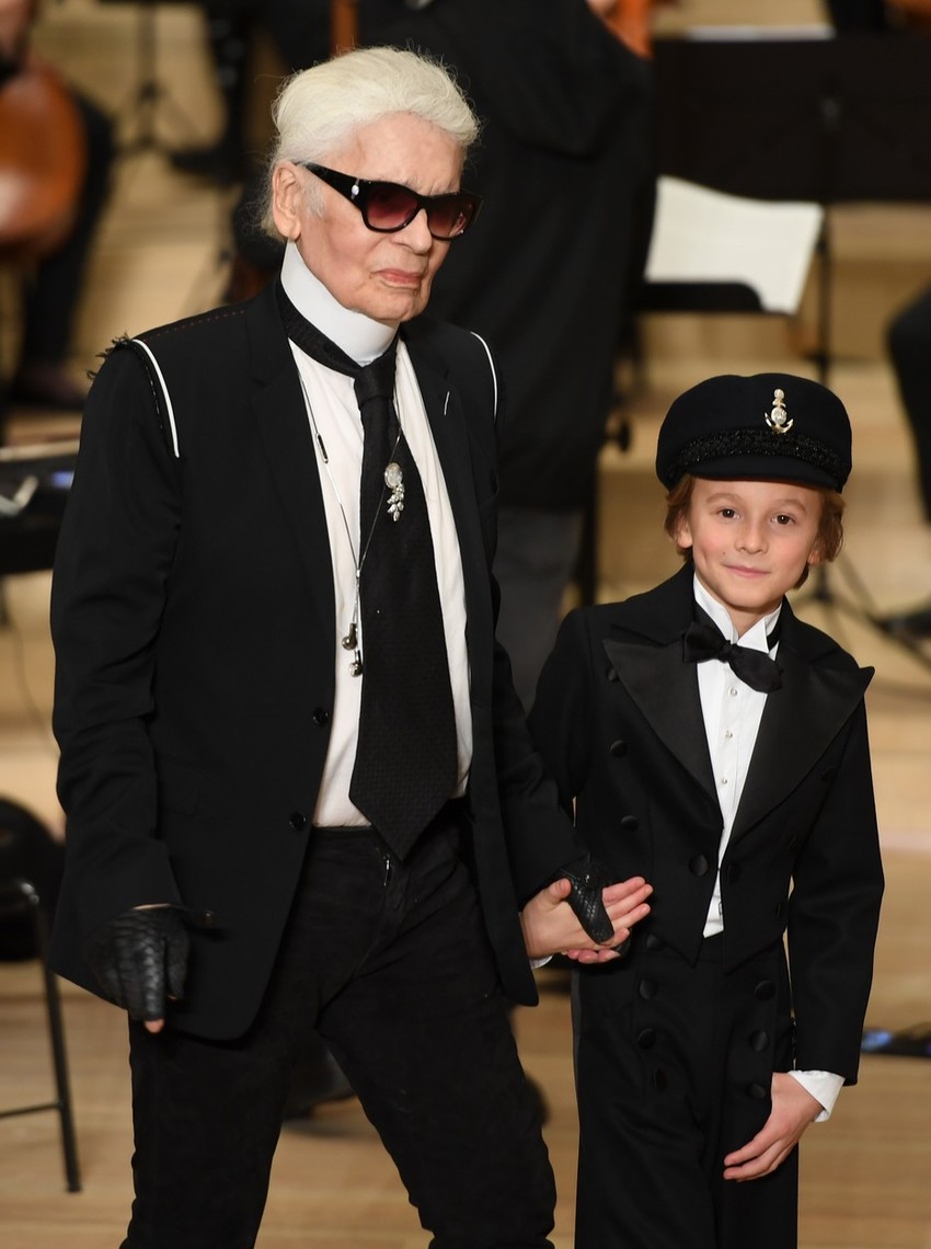 Karl Lagerfeld sa kumčetom Hadsonom