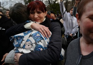 Dolazak grupe ukrajinske dece sa okupiranih teritorija u Kijev 22. marta