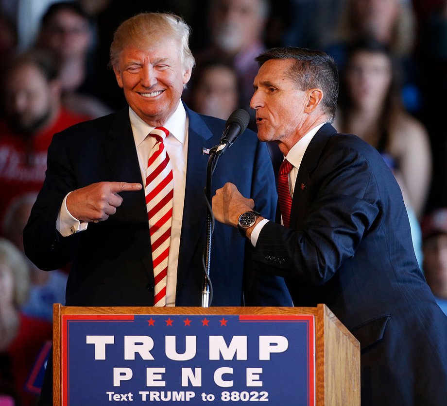 Donald Trump and Flynn.