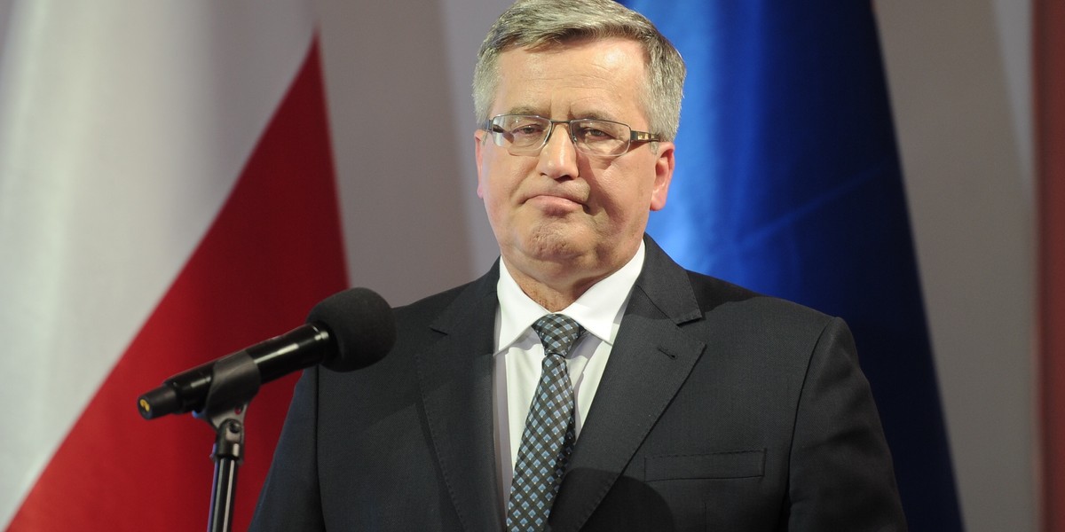 Prezydent Bronisław Komorowski podsumowuje 5 lat prezydentury