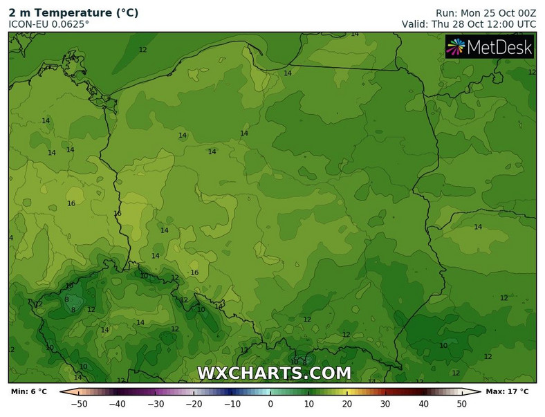 Jak na koniec października, będzie ciepło