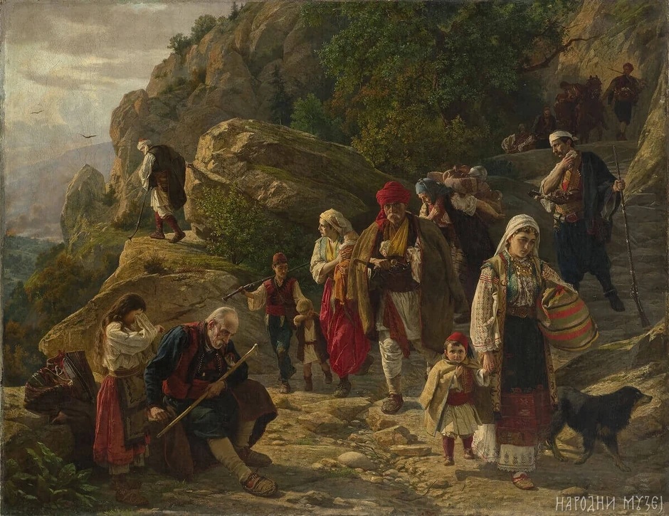 Uroš Predić, Hercegovački begunci