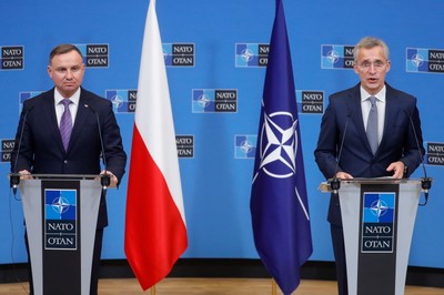 Duda spotkał się ze Stoltenbergiem. 'NATO jest gotowe zapewnić wsparcie, jeśli zostanie wyrażona prośba'