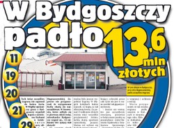 W Bydgoszczy padło 13,6 miliona!