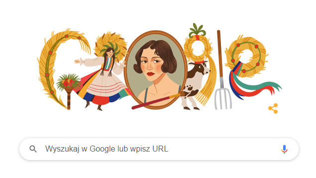 Google Doodle z Zofią Stryjeńską 