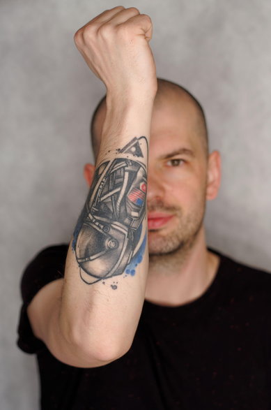 Radek Jaksa - Dawca szpiku z tatuażem