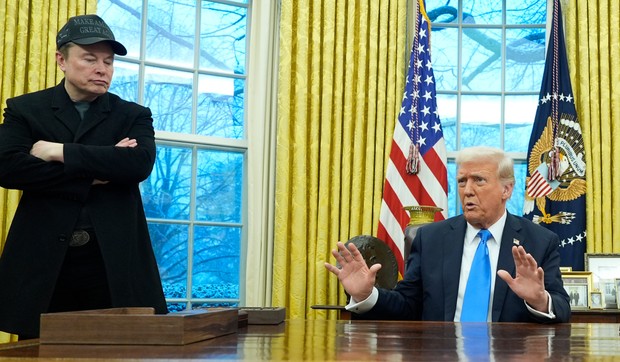 Ilon Mask i Donald Tramp