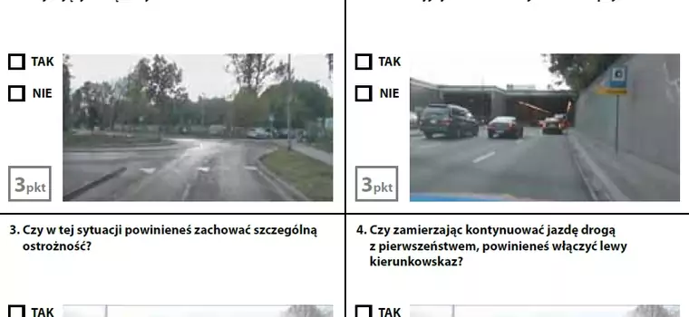 Test próbny na prawo jazdy - zestaw 2