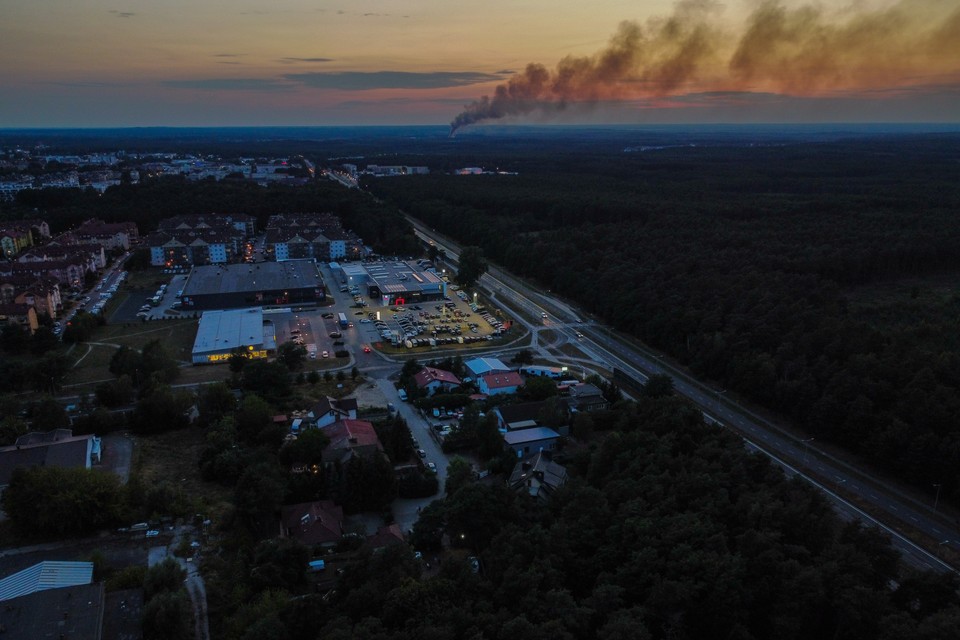 Pożar hali z niebezpiecznymi odpadami w Zielonej Górze