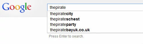 Google ThePirateBay