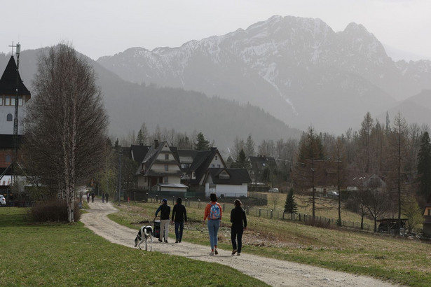 Widok na Tatry w Zakopanem