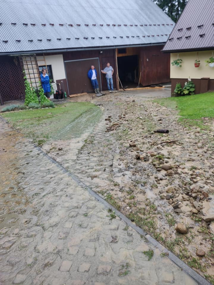 Zniszczenia po nawałnicy z 18 lipca 2021 w gminie Ochotnica Dolna