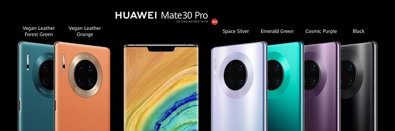 Wygląd serii Mate 30 Pro