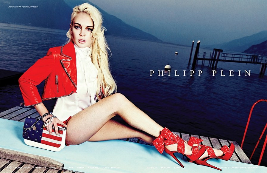 Lindsay Lohan w kampanii Philippa Pleina (fot. Agencja BE&amp;W)