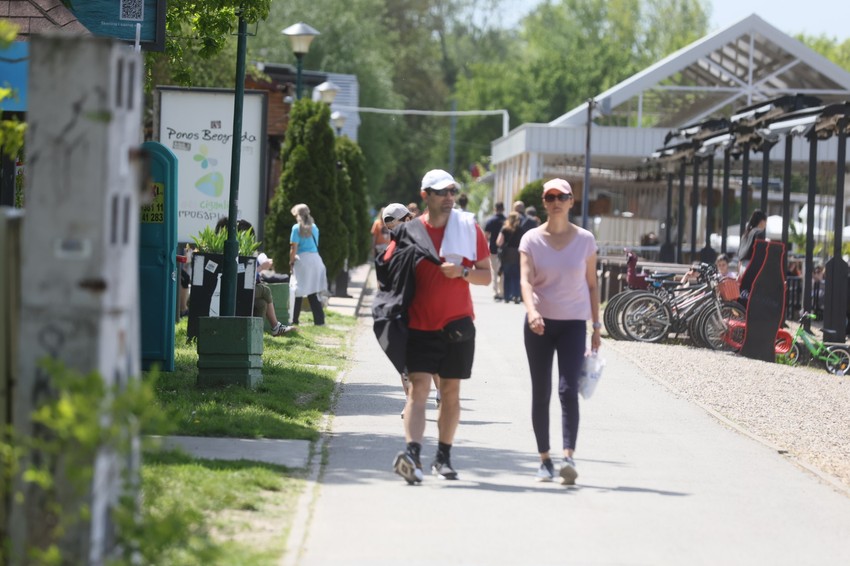 Ada Ciganlija, lepo vreme