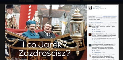 Tym zdjęciem Wałęsa zaczepia Kaczyńskiego