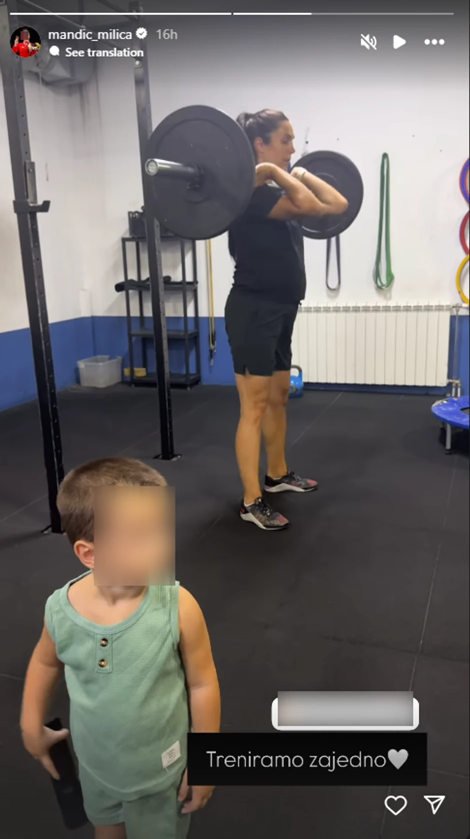 Trudna Milica Mandić trenira u teretani