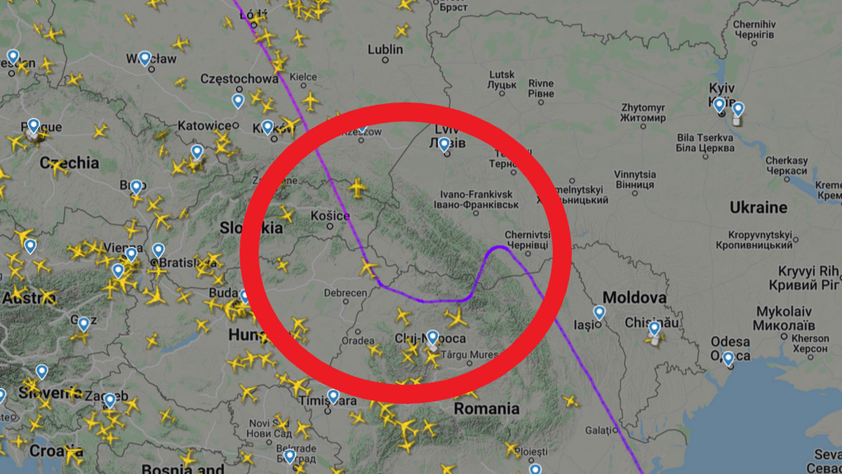 Izraelski samolot pasażerski musiał zawrócić nad Ukrainą. Wojna Rosja - Ukraina