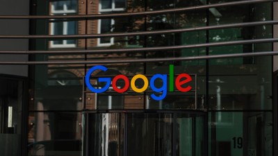 The exterior of a Google store photographed on June 09, 2022 in Berlin, Germany.