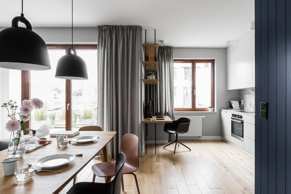 68-metrowe mieszkanie w skandynawskim stylu. Zobacz piękny projekt z Gdańska!