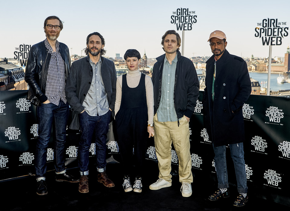 Stephen Merchant, reżyser Fede Alvarez, Claire Foy, Sverrir Gudnason, Lakeith Stanfield