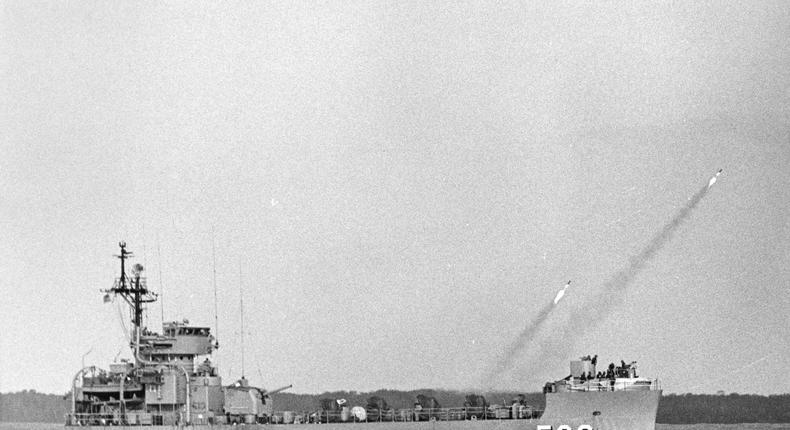 The USS White River and its rockets supported troops fighting in Korea and Vietnam with fast and high-volume artillery support.PHAN Stephen L. Howk/National Archives