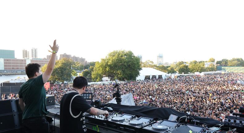 Dabin and Skybreak perform during the 2022 Electric Zoo Festival at Randall's Island on September 02, 2022 in New York City.Taylor Hill/Getty Images