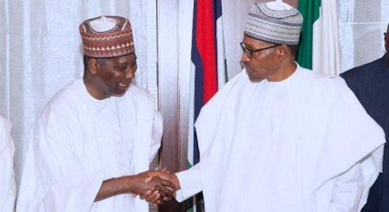 President Muhammadu Buhari and United Nations General Assembly President, Tijjani Muhammad-Bande  [PM News]