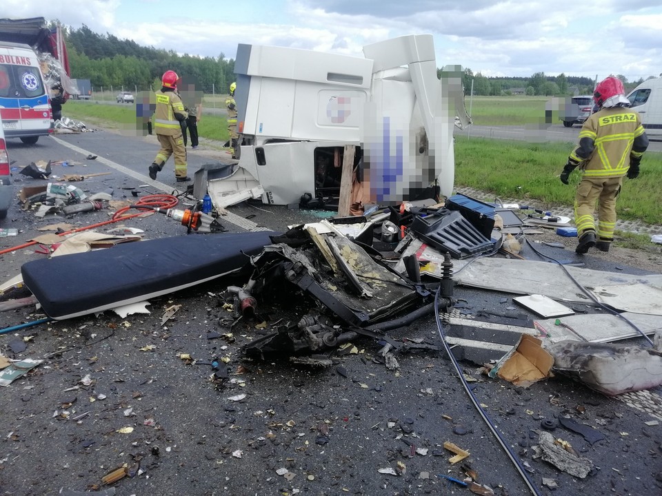 Wypadek na S8 w stronę Białegostoku