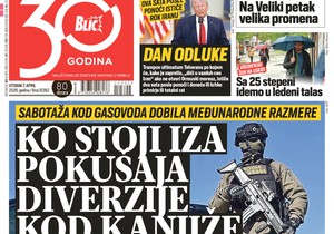 Blic naslovna strana za 7.4.