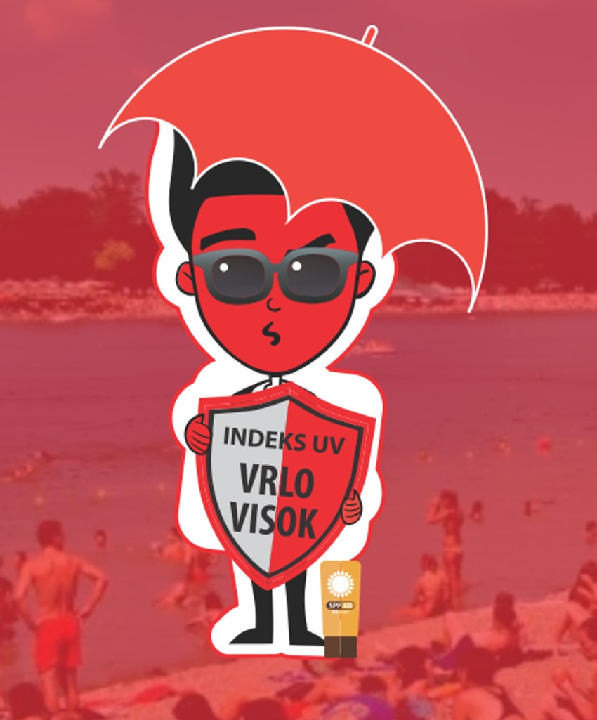 Vrednosti UV indeksa 8 - 10 vode se kao vrlo visoki