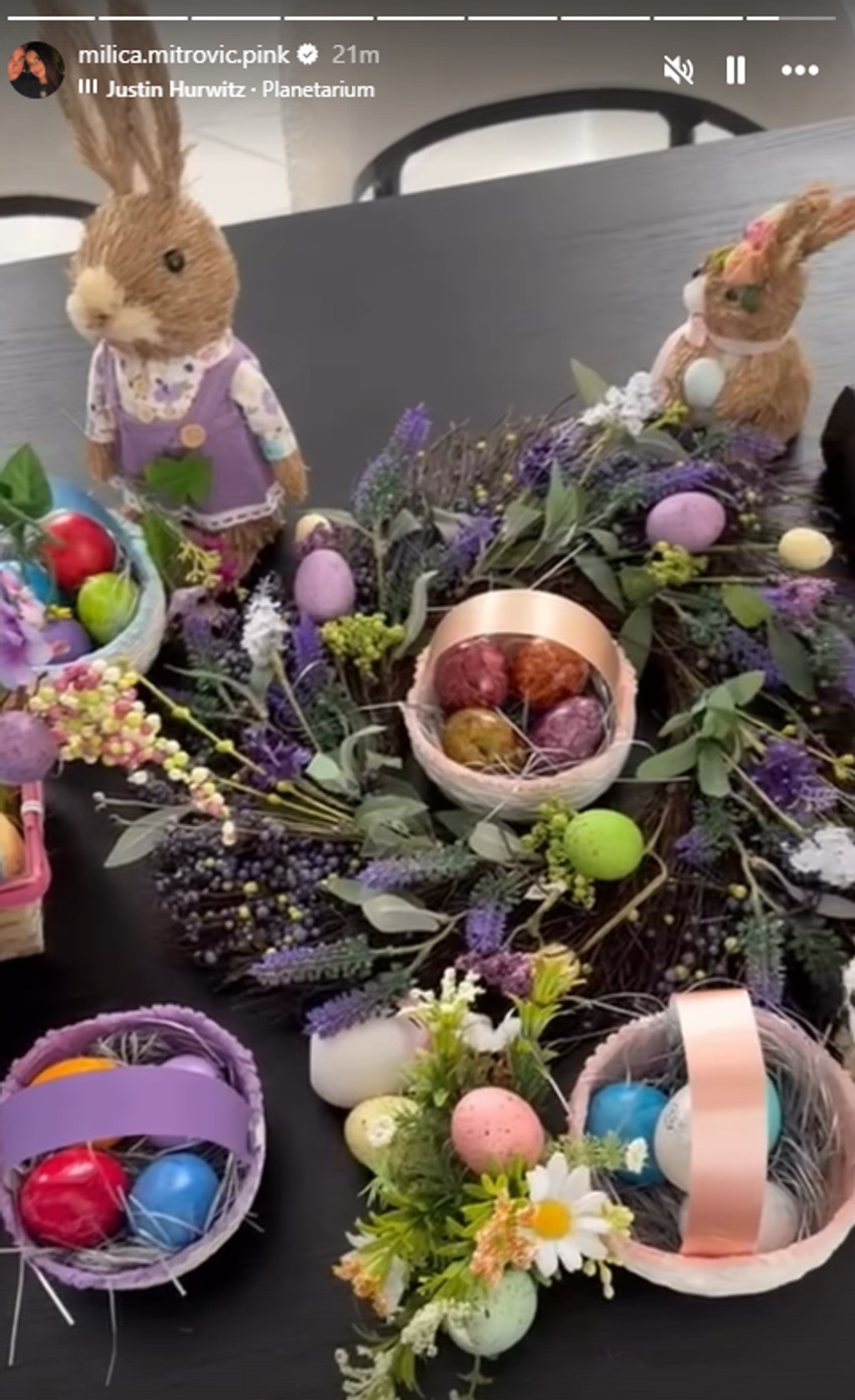 Milica Mitrović ofarbala jaja
