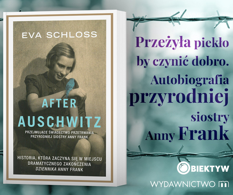 Tekst stanowi fragment książki Evy Schloss pt. "After Auschwitz" – autobiografii przyrodniej siostry Anny Frank.