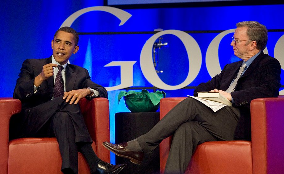 Barack Obama wpadł z wizytą do Google'a w 2007 roku, jeszcze wtedy w roli sentora z Chicago i kandydata na prezydenta