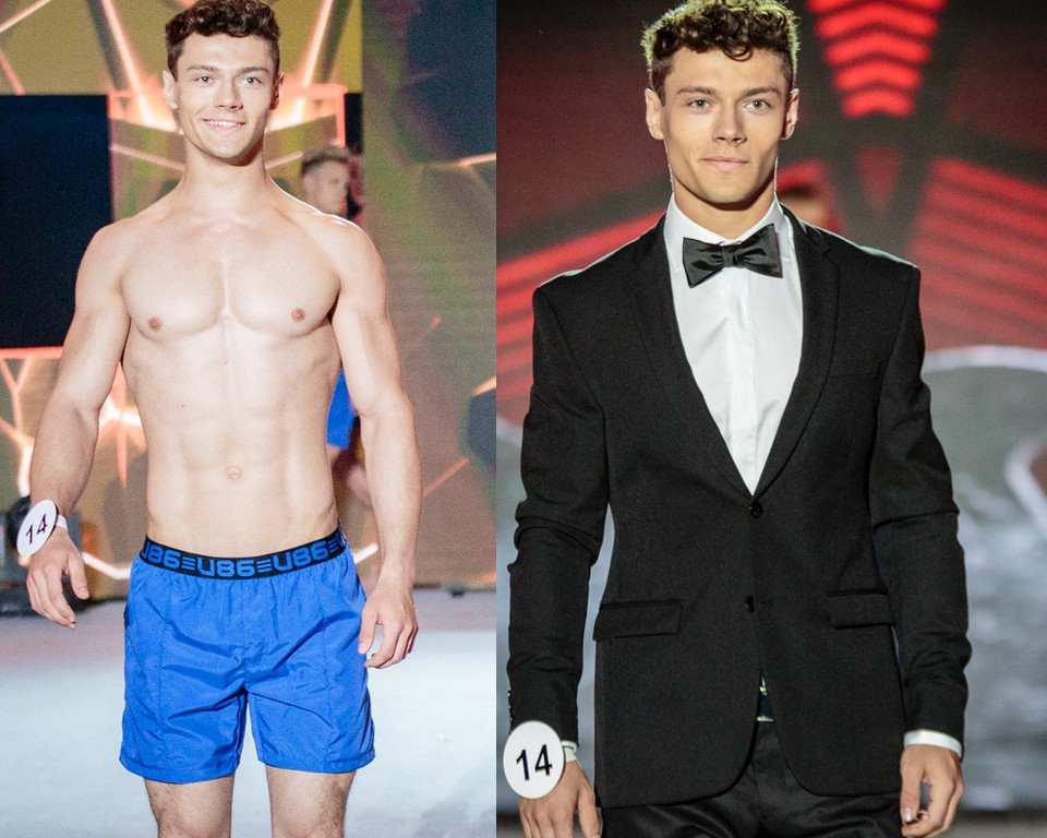 Bartłomiej Piekarski w finale konkursu "Mister Polski 2018"