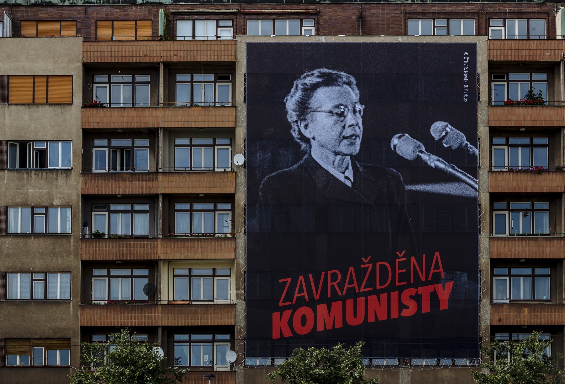 Milada Horáková na plagáte.