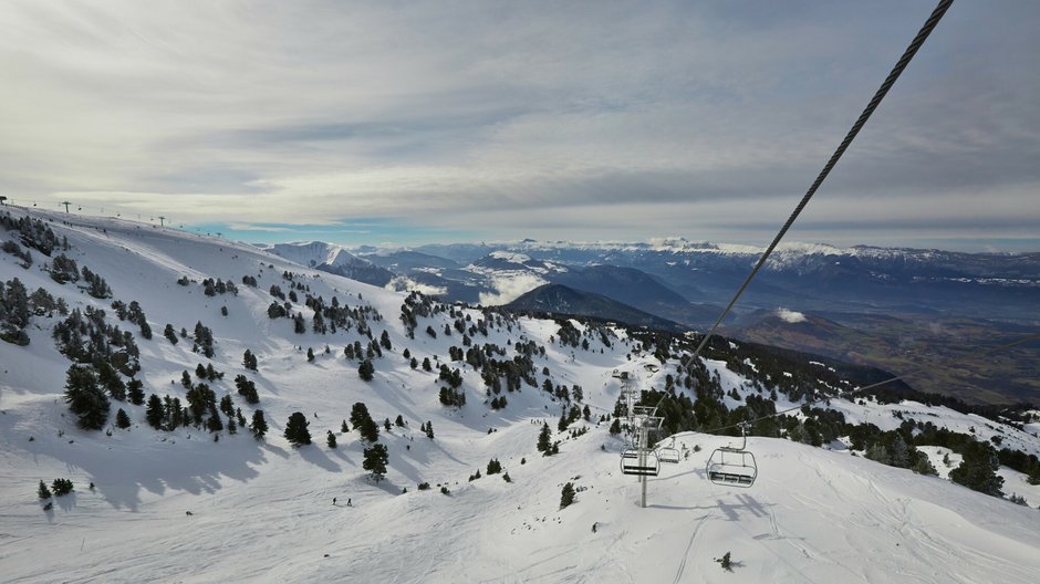 Widok na francuskie Alpy