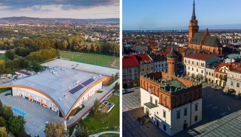 Hala Arena Jaskółka i starówka w Tarnowie